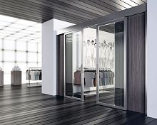 Interior door aluminumslidingglazed