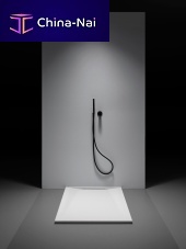 Rectangular shower base Ventoabove floorflushextra-flat