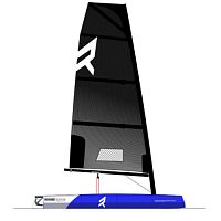 Disassemblable sailing dinghy REVERSO AIR® COBALT BLUEsingle-handeddouble-handedtraditional