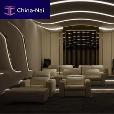 Fabric cinema seating JAZZ LUXURYleatherhome cinemahome