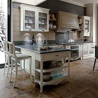 Traditional kitchen TAORMINA : CONTEMPORARYclaystainless steelL-shaped
