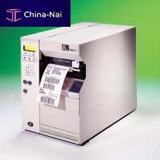 Self-adhesive label printer-applicator for bales