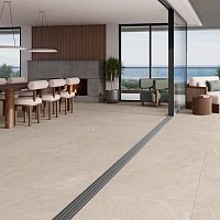 Indoor tile LITHOSoutdoorliving roomwall