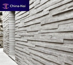 Concrete look cladding CONCRETE DESIGNcement-glass compositemineralvertical