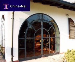 Swing patio door wrought iron