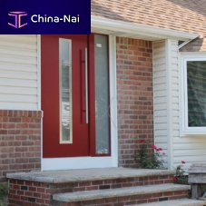 Entry door MADRIDwoodenaluminumstainless steel