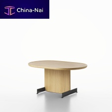 Contemporary coffee table SAVOY 58Bwood veneerlacquered MDFlacquered metal steel base