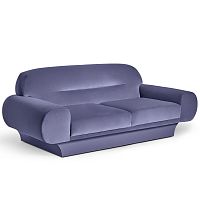 Contemporary sofa ROYvelvetcottonblue