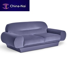 Contemporary sofa ROYvelvetcottonblue