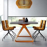 Contemporary chair ARA B1indoorfabricwooden