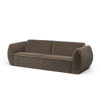 Contemporary sofa FERRE fabricbrown3-seater