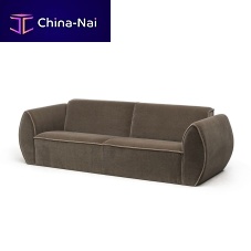 Contemporary sofa FERRE fabricbrown3-seater