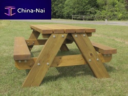 Traditional picnic table STARK woodenrectangularchild's