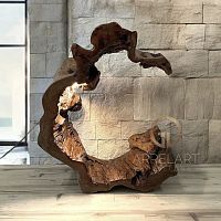 Floor-standing lamp VERSALLESsolid woodorganic designcorded