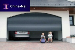 Sectional garage door roll-upaluminumpolyurethane foam
