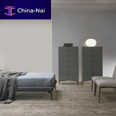 Contemporary chiffonier Meridienoaklacquered MDFpainted steel