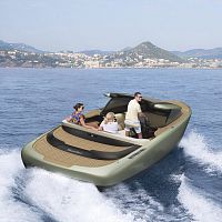 Inboard yacht tender KENSHOsingle-engineopendual-console