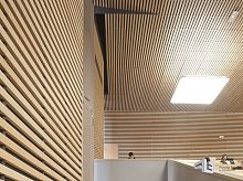 Wood wall cladding LAUDER LINEA 4.2.4woodeninteriorsound-absorbing