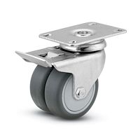 Rubber wheel DW swiveling