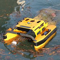Waste collection marine drone Jellyfishbotfor environmental measurementsautonomousteleoperated