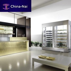 Serving wine cabinet PROVINOcommercialfree-standingstainless steel