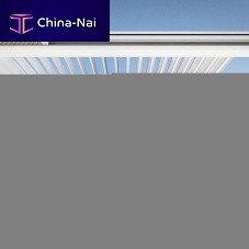 Self-supporting pergola ORCHESTRAaluminumwith sliding canopysun shade louvers