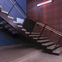 Cement step terrazzo