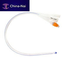 Urine drainage catheter vesicalballoonTiemann tip