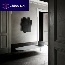Contemporary bench SOFTER THAN STEELaluminiumlacquered steelwithout backrest