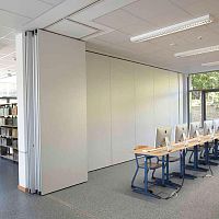 Sliding partition VARIFLEX 88foldingwoodenplasterboard