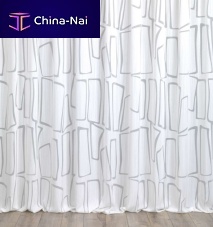 Curtain fabric REBUS geometric patternpolyesterviscose
