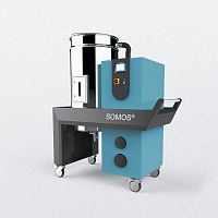 Dry air dryer SOMOS® RDMbatchfor plastic pelletsmobile