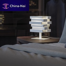 Bedside table lamp ESCAPEpainted aluminumcontemporarycorded