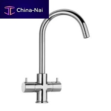 Countertop double-handle mixer tap COX: 78..490 chromed metalkitchen1-hole