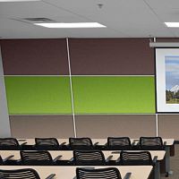 Acoustic wall panel SERENITYfabricwoolrectangular