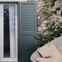 Louvre shutter RABEL 28fixedpolycarbonatepainted