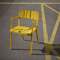 Contemporary chair PRATERwoodenstackablefor public building