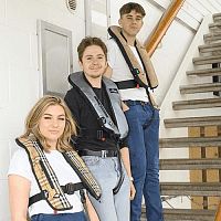 Self-inflating life jacket I-Zip Ultra Harness170 Nunisexwith safety harness