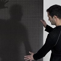 Wall-mounted decorative panel PXL® for furnitureconcreteplastic
