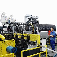 Tube extrusion line SRPE 1200for corrugated pipefor thermoplasticsfor steel-plastic composites