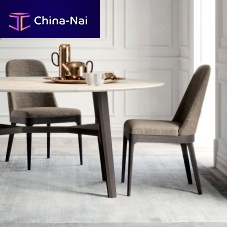 Contemporary dining chair NEVISindoorfabricleather