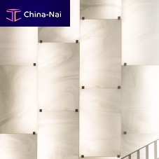 Laminated glass panel OPALblownsafetytransparent