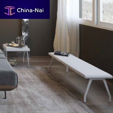 Contemporary upholstered bench TELEMARKfabricmetal base