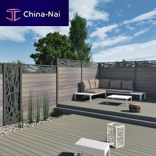 Louvered fence ANGLE KITresidentialWPCstraight