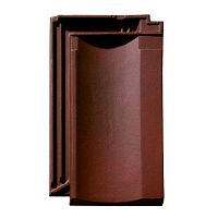Roof ridge tile Franche Comtflatlargeclay