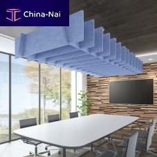 Ceiling sound-absorbing panel LATTICEhangingPETpolyester