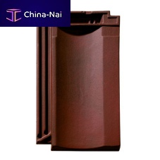 Roof ridge tile Franche Comtflatlargeclay