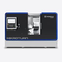 CNC turning center Mikroturn®hydrostatic2-spindlefor long workpieces