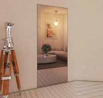 Door with mirror interiorwoodenaluminum