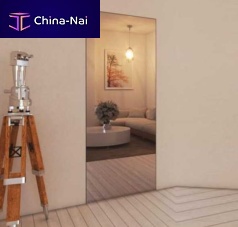 Door with mirror interiorwoodenaluminum